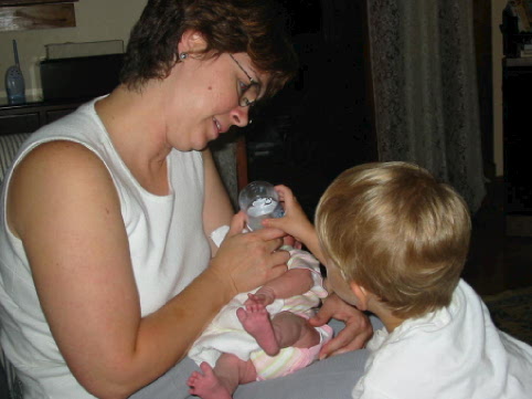 26 August 2002 - Snack time with Shelia and Young Stephen